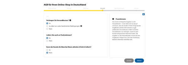 Trusted Shops Rechtstexter Forumlar AGB erstellen