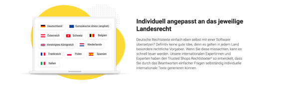 Trusted Shops internationale Rechtstexte